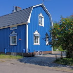 Fassadenfarbe-Sommerblau