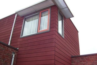 Houtverf voor red cedar opbouw